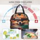 thumbnail image 4 of Disketp Colorful Leaf Chihuahua Lonchera Térmica para Mujer y Hombre, Bolsa de Almuerzo Reutilizable e Impermeable para Trabajo, Viajes y Picnic, 4 of 7
