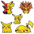 thumbnail image 2 of Parches de dibujos animados de Pokemon para ropa, pegatinas de Ash Pikachu Charizard Eevee, parche artesanal, insignia decorativa, apliques de tela, 2 of 4