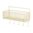 thumbnail image 1 of Spice Rack Organizador Montaje de pared Minimalista Minimalista fácil de instalar Cesta de almacenamiento de alambre de cesta de cocina colgante para 27cmx15cmx13cm, 1 of 8