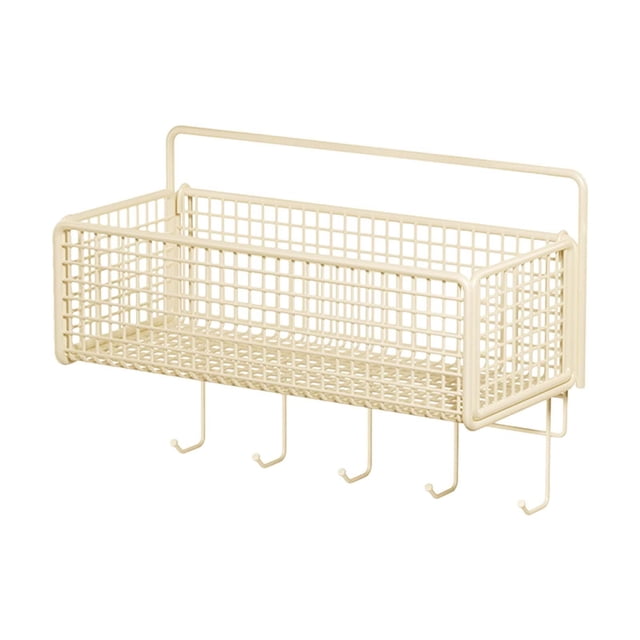 Spice Rack Organizador Montaje de pared Minimalista Minimalista fácil de instalar Cesta de almacenamiento de alambre de cesta de cocina colgante para 27cmx15cmx13cm