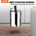 thumbnail image 2 of Extractor eléctrico de miel VEVOR 4/8 con marco de acero inoxidable, 2 of 9