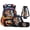 American Football Print, variant on Binienty Portable Kids Backpack Set with School Bookbag Lunch Box Tote Pen Bag Cup Protector, 4 Pcs Set School Backpack Set Suitable for Elementary School Camping