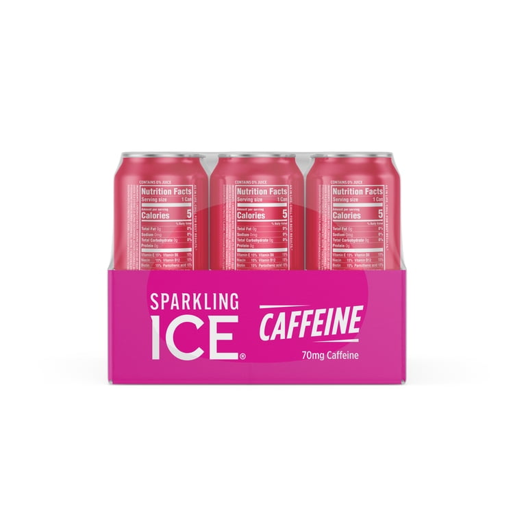 Sparkling Ice+Caffeine Zero Sugar, Strawberry Citrus Sparkling