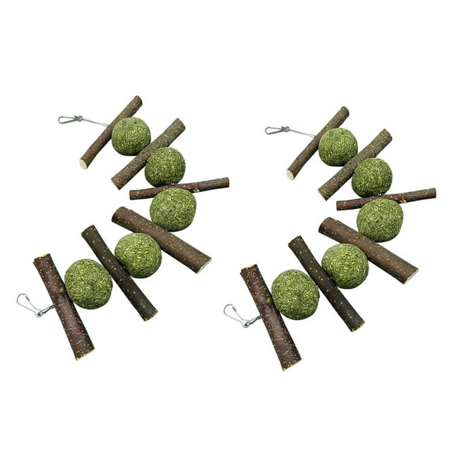 Enqiretly 2pcs/set Small Pets Toy Balls For Rabbit Hamster Toy Practical And Playful Gift Gifts For Friends 1 piece 1Set
