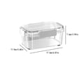 thumbnail image 2 of Refurbished CGZQFEI 2WXL76P3TF36 Glass Meal Prep Containers, Airtight BPA-Free Plastic, White, No Partitions, 2 of 4