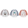 thumbnail image 1 of Babero para bebé BuyWeek 3 piezas con mangas MATERIAL impermeable, 1 of 14