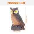 thumbnail image 4 of HEALEEP 1Pack Creative Bird Decor Realistic Owl Resin Statue for Garden and Home Design, 4 of 5