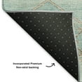 thumbnail image 5 of Addison Rugs Mayfield Premium Machine Washable Transitional Aztec Teal Rectangle Rug, 9' x 12', 5 of 7