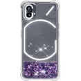 thumbnail image 6 of Glitter Liquid Case for Nothing Phone 1 for Gi     Women, Bling Quicksand Clear Soft TPU Cover Shiny Sparkle Luxury Floating Protective Case for Nothing Phone 1      Purple, 6 of 14