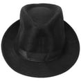 thumbnail image 1 of Niños Fedora Hats Gentleman Kids Dancing Performance Cap Hat para Head Girth de 56-58cm (Negro), 1 of 5