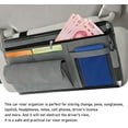 thumbnail image 6 of Car Sun Visor Organizer, Soft Leather Surface Eyeglasses Note Card Holder Car Storage Bag, Scratch - Resistant Waterproof Auto Sunshade Organizer Bag, Car Accessories, 6 of 10