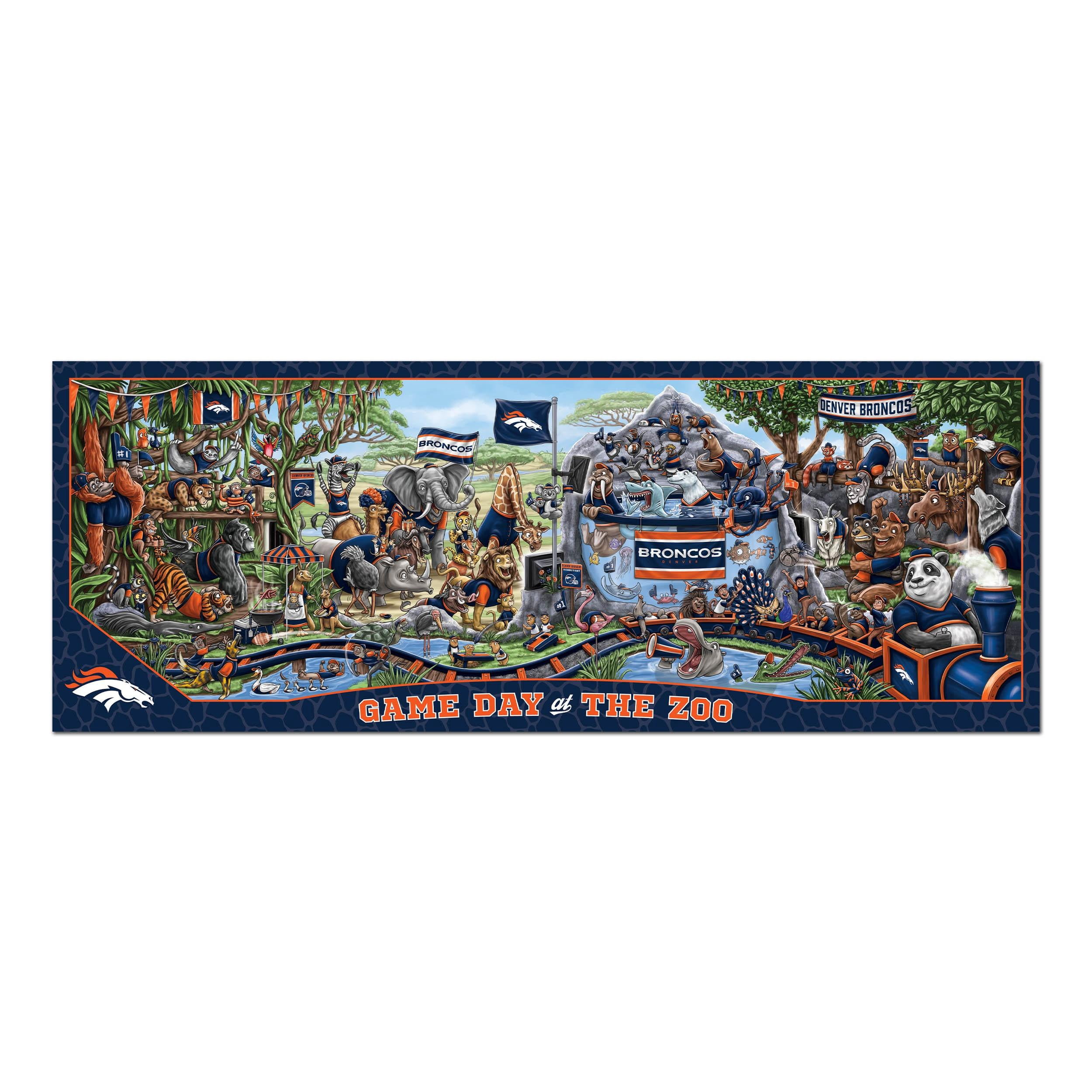YouTheFan NFL Denver Broncos Game Day at the Zoo - 500 pc Puzzle