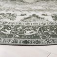 thumbnail image 4 of SIABC-SAFAVIEH Tucson Collection Area Rug - 5' Round, Dark Sage & Ivory, Persian Design, Non-Shedding Machine Washable & Slip Resistant Ideal for High Traffic Areas in Living Room, Bedroom (TSN102F), 4 of 4