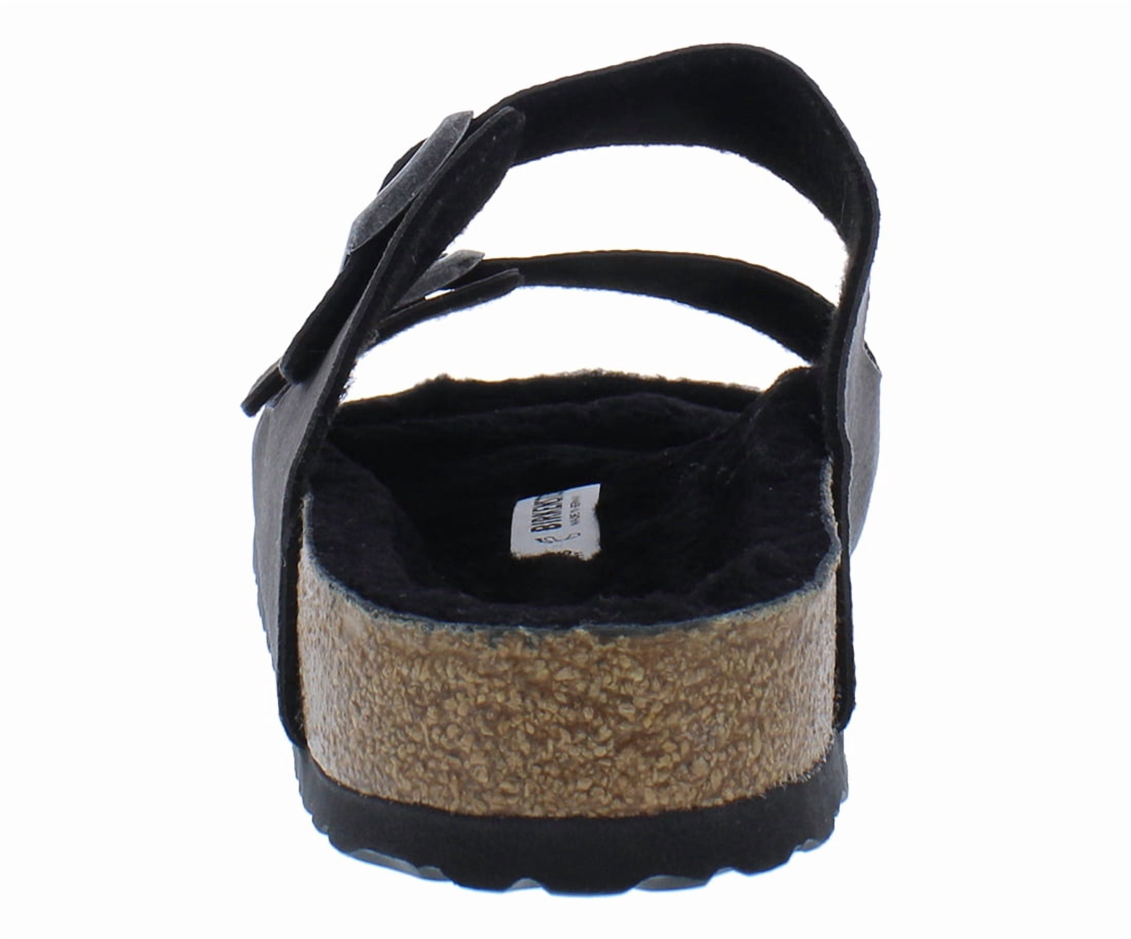 Birkenstock Arizona Shearling Unisex Shoes Size 3, Color: Black