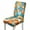 Hippie Daisy, variant on Xoenoiee Black Golden Marble Print Dining Chair Covers Stretch Chair Slipcovers Anti-Slip Covers for Dining Chair Removable Washable Parsons Kitchen Chair Covers, 1 Pack