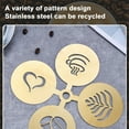 thumbnail image 6 of Uioepy Golden Stainless Coffee Latte Art & Bread Powder Sprinkling Kitchen Utensils Set Gold , a Set of Drawing Molds off Promotions, 6 of 6