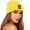 Yellow, variant on Womens Hat Embroidered Printed Fashionable Casual Ear Protection Hat Knitted Hat