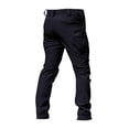 thumbnail image 5 of Dwellite Men's Stretch Pants Cargo Pants Lightweight Casual Hiking Outdoor Work Trousers with Zipper Pockets Black L, 5 of 5