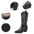 thumbnail image 5 of Knee High Cowboy Boots for Women Fleece Lined Embroidered Western Chunky Heel Wide Calf Tall Cowgirls Boots, 5 of 9
