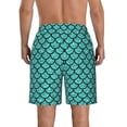 thumbnail image 3 of Naloa Aquamarine Glitter Men's Beach Shorts, Surfing shorts, Swim trunks, Quick Dry Swim Trunks for Surfing Beach Fun - Small, 3 of 9