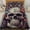 Style 1, variant on Lotusprinthandmade Floral Skull Halloween Quilt Bedding Set (White Binding) 5 Sizes (Made in Vietnam) (55x60), horror skull quilt bedding set
