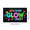 3B, variant on Neon Theme LET'S GLOW CRAZY Fun Party Banner for Night Event Celebration Indoor Use