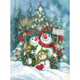 thumbnail image 1 of Kits de pintura de diamantes (DB2330) Cuadro cuadrado de muñeco de nieve de Navidad Artesanía 50x70cm Hugtrwg Para estrenar, 1 of 1