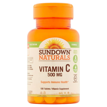 Sundown Naturals Vitamine C Vitamine comprimés supplément, 500 mg, 100 count