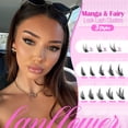 thumbnail image 4 of Eyelash Clusters con forma de flor de lanflower, manga, curva en D, 12-20 mm, 4 of 7