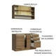 thumbnail image 4 of Mueble de Cocina Compacto 120cm Marrón Glamy Madesa 02, 4 of 5