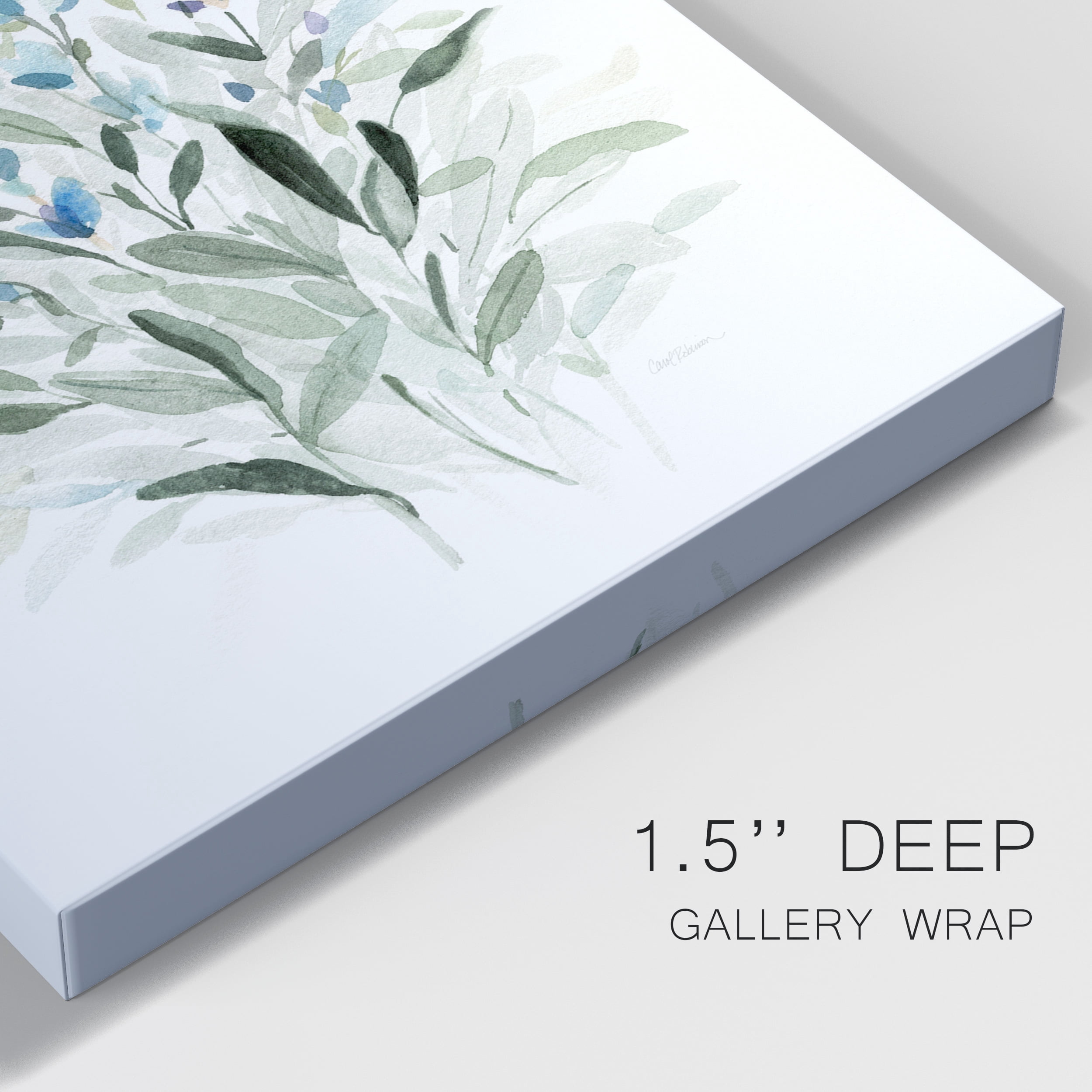 Delicate Blue Botanical I Premium Gallery Wrapped Canvas - Ready to Hang - 12 x 18