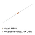 thumbnail image 3 of Uxcell 100pcs 30K Ohm NTC Thermistors Resistors, MF58 3950B 1% Thermistor Temperature Sensors, 3 of 6