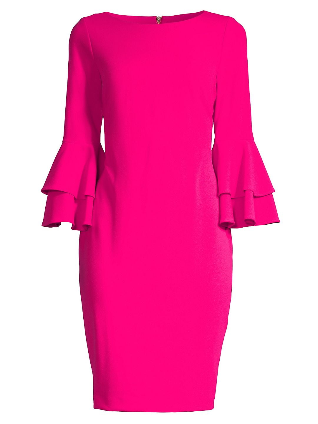 calvin klein double tier bell sleeve sheath dress