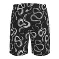 thumbnail image 6 of Wukai Snake Print Beach Trunks with Compression Liner Swimsuit Quick Dry Beach Sports Shorts with Pocket-Medium, 6 of 8