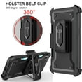 thumbnail image 3 of CoverON For Apple iPhone 14 Pro Max Holster Case, Heavy Duty Full Body Belt Clip Phone Cover Kick Stand Card Slot - Black, 3 of 8
