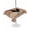 Light Brown, variant on Outdoor Tablecloth with Umbrella Hole for Patio/Picnic/Party/Camping, Farm Chicken Waterproof Table Cloth Rectangle Table Cover Washable, Country Cabin Animals Brown Wooden Plank (60"x 102")