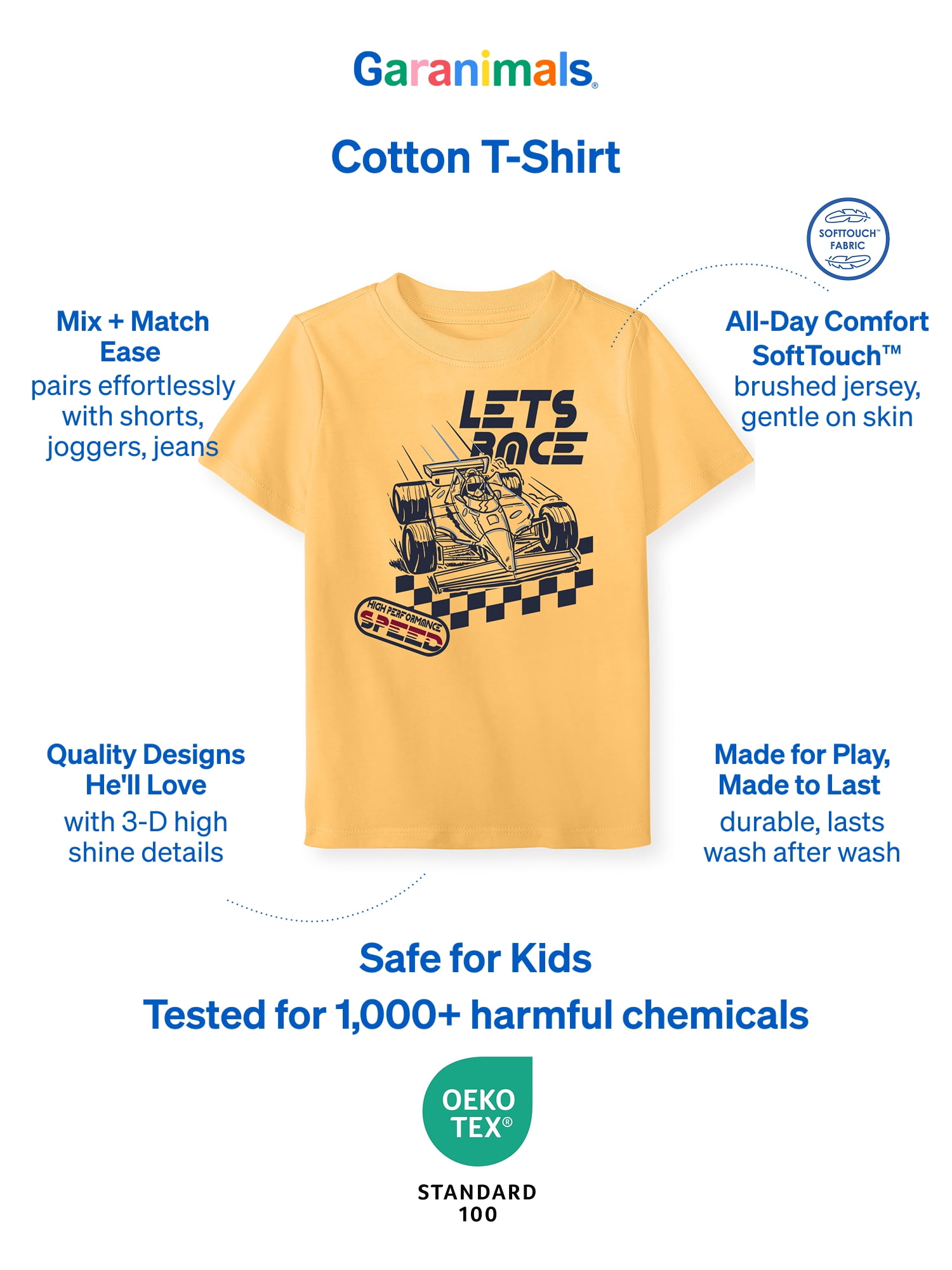 Garanimals Baby & Toddler Boys Shirts, Single & 3-Pack, Sizes 0-6T