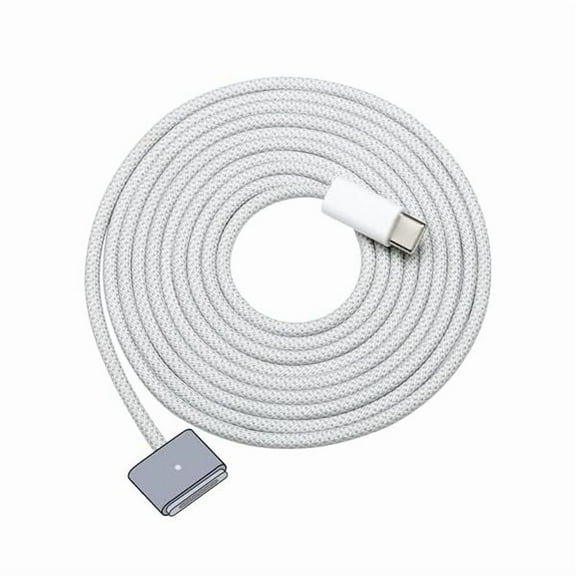 USB-C to Magnetic 3 Fast Charging Cable (6.6 ft/2 m), USB C Cable Compatible with MacBook Air (15''/13'' M3 2024, 15" M2 2023, 13" M2 2022), MacBook Pro (16"/14" 2023/2021), Space Gray