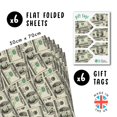 thumbnail image 4 of Gift Wrap CENTRAL, 23 divertidos billetes de un dólar, 6 hojas, 4 of 7