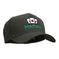 thumbnail image 5 of Macau Casino Embroidered Cotton Twill Pro Style Cap - Charcoal OSFM, 5 of 5