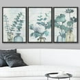 thumbnail image 2 of wall26 Framed Canvas Print Wall Art Set Forest Fern Leaf Trio Floral Wilderness Watercolor Modern Art Chic Group Relax/Calm Multicolor Pastel for Living Room, Bedroom, Office - 24"x36"x3 BL, 2 of 5