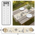 thumbnail image 3 of Blue Beige Nautical Table Runner Linen Burlap Table Runner 90 Inches Long Vintage Sailboat Anchor Coastal Retro Dresser Scarves for Kitchen Island Coffee Dining Room Party Holiday Decor 13"x90", 3 of 8