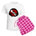 thumbnail image 5 of CafePress - Idive Scuba Shark Jaw Women's Light Pajamas - Women's Short Sleeve Print T-Shirt and Pants Light Cotton Pajama Set, 5 of 7