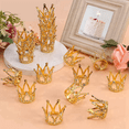 thumbnail image 3 of 20 Pcs Gold Cake Topper Baby Small Rhinestone Crown for Flower Arrangements Shower Birthday Wedding Decor, 3 of 7
