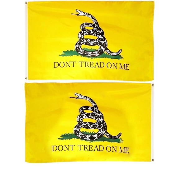 12" X 18" 12x18 Embroidered Dont Tread on Me Gadsden Boat Flag Double Sided 210D