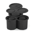 thumbnail image 1 of Bandeja de silicona para cubitos de hielo con tapa, molde para hielo de fácil liberación, máquina para hacer cubitos de hielo flexible para whisky, cócteles, color negro, 1 of 6