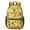 Rooster and Fence, variant on Rooster and Fence Yellow Pattern 17" School Backpacks for Teens,Waterproof Oxford Fabric,S-Shape Padded Straps for School,Travel,Hiking,Camping