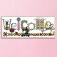 thumbnail image 3 of Cuadros Decorativos Tarjeta de bienvenida Punto de cruz 14CT Bordado estampado Hilo de algodón DIY (C097) Tmvgtek embutido en tela, 3 of 9