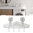thumbnail image 4 of Shower Storage Rack Acrylic Shower Shelves Glacier Water Ripples Corner Shelf, 4 of 6