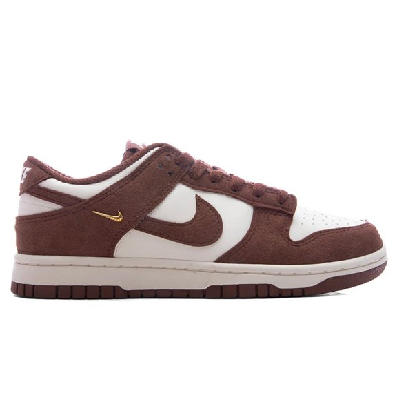 Women's Nike Dunk Low Sail/Red Sepia-Metallic Gold (IB4417 104) - 10